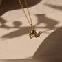 Beetle Tiny Necklace, Handmade 18 K Gold Plated, thumbnail 4 of 6