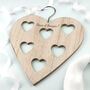 Personalised Wooden Heart Scarf Holder, thumbnail 4 of 6