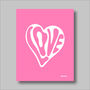 Love Pink Print, thumbnail 1 of 4