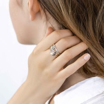 Green Amethyst And Freshwater Pearl Ring, 4 of 10