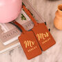 Personalised Foiled Mr And Mrs Luggage Tag, thumbnail 2 of 5