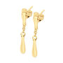 Gold Plated Falling Drip Earrings, thumbnail 1 of 4
