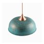 Verdigris Copper Pendant Light With Fixtures, Handmade Farmhouse Copper Lighting, thumbnail 5 of 6