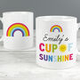 Personalised Cup Of Sunshine Rainbow Ceramic Mug, thumbnail 1 of 5