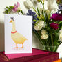 Hand Drawn Mother Goose Blank Greeting Card, thumbnail 2 of 12
