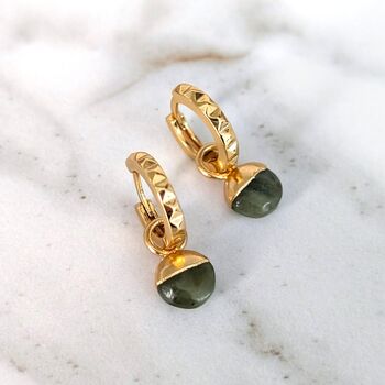 The Orb Peridot August Birthstone Earrings, 3 of 5