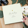 Personalised Gold Heart Couples Square Photo Album, thumbnail 1 of 7