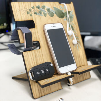 Printed Sage Botanical Accessories And Phone Holder, 8 of 12