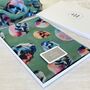 Khaki Green Colourful Skull Print Scarf, thumbnail 1 of 6