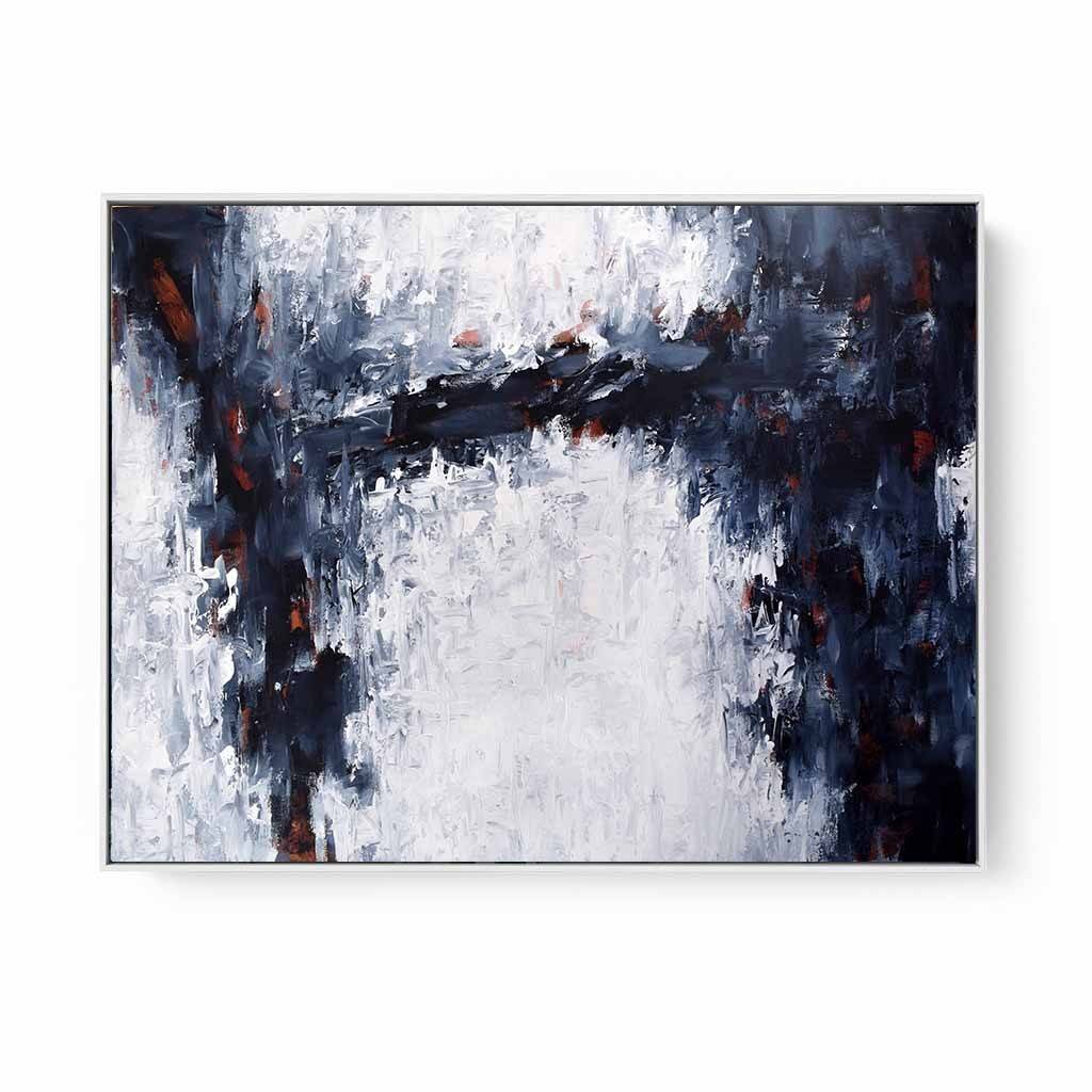 Original Abstract Painting Monochrome Wall Art Decor By Abstract House