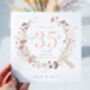 35th Coral Wedding Anniversary Card *Fully Personalised, thumbnail 2 of 2