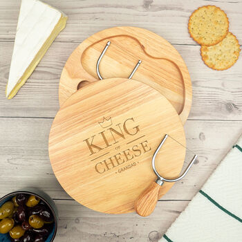 Personalised Cheese Board Gift Set For Him, 5 of 7