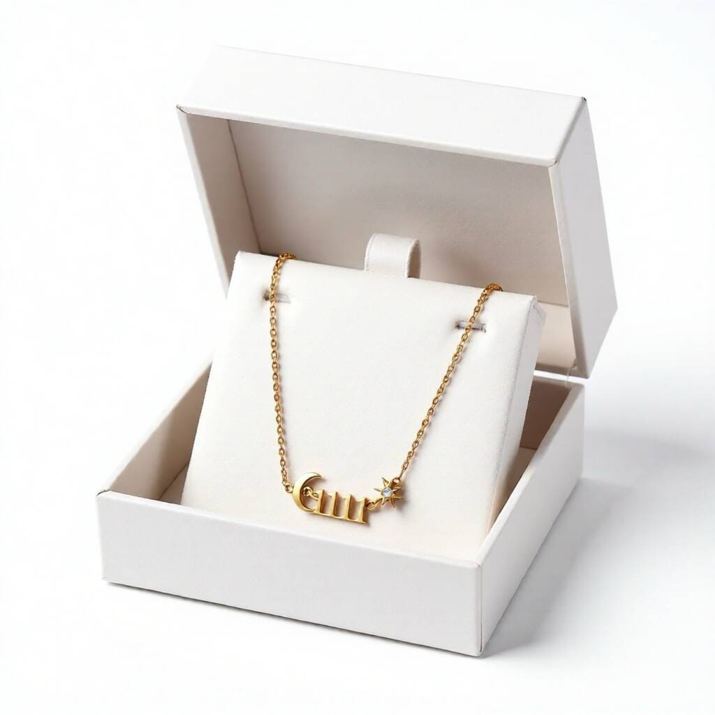 Angel Luxe 18k Gold Plated 1111 Manifest Necklace, 1 of 3