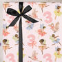 Three Sheets Of Children's 3rd Birthday Fairy Wrapping Paper, thumbnail 1 of 2