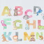 Alphabet Animal Nursery Baby Toddler Art Print, thumbnail 2 of 3