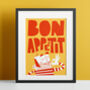 Mr Bon Appetit Kitchen Print, thumbnail 1 of 7