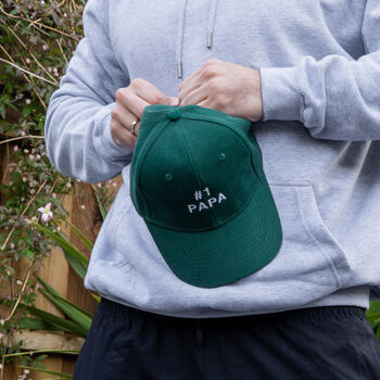 Personalised Number One Cap, 2 of 3