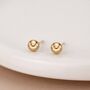 Solid 9ct Gold Micro Ball Stud Earrings – 4mm, thumbnail 1 of 8