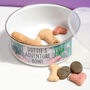 Adventure Awaits Personalised Enamel Pet Bowl, thumbnail 6 of 10