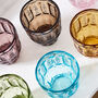 Set Of Six Roselle Coloured Tumblers, thumbnail 3 of 5