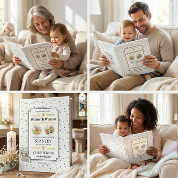 Christening Gift Book Personalised Words Of Wisdom, 8 of 12