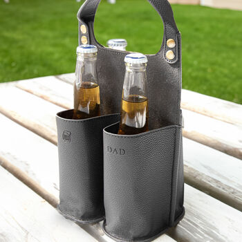 Personalised Beer Bottle Caddy Gift For Him, 3 of 7