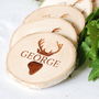 Personalised Christmas Stag Name Place Setting, thumbnail 1 of 4