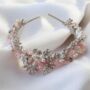 Pink Crystal Bridal Tiara, thumbnail 4 of 6