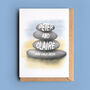 Pebble Stack Engagement, Wedding Or Anniversary Card, thumbnail 1 of 2