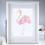 Flamingo Art Print | Housewarming Gift, thumbnail 1 of 2