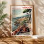 Monaco Poster With F1 Car, thumbnail 3 of 6
