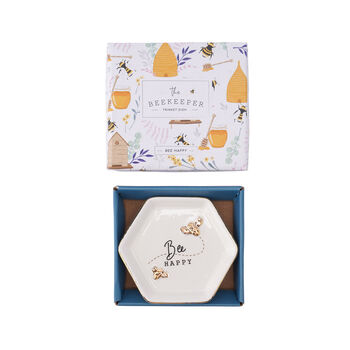Bee Happy Jewellery Trinket Ring Dish | Gift Box, 4 of 5