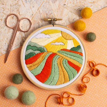 Harvest Time Mini Embroidery Kit, 3 of 3