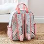 Personalised Sage Bunny Print Medium Grab Handle Backpack, thumbnail 2 of 5