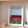 Manchester Utd Football Stadium Art Print Gift, thumbnail 1 of 8