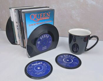 Vinyl Record Bookends Bowl Coasters Gift Pack | Bundle Set | Job Lot | Retro | Music Fan| Music Lover |, 8 of 12