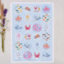 A5 Personalised Children's Stationery Set Gift With Under The Sea Design, thumbnail 5 of 9