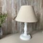 54cm Slim White Wooden Table Bedside Lamp With Shade 54cm Home Decor, thumbnail 2 of 11