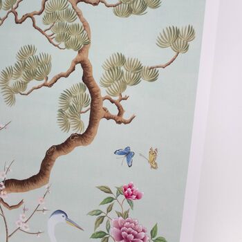 Pastel Chinoiserie Print Birds With Nature, 5 of 6