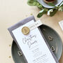 Modern Christmas Menu With Place Card, thumbnail 6 of 10