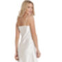 British Made Ivory Long Satin Nightdress With Deep Lace Detail Ladies Size 8 To 28 UK, thumbnail 3 of 5