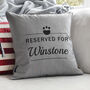 Personalised Reserved For Pet Cushion, thumbnail 4 of 7