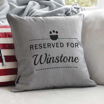 Personalised Reserved For Pet Cushion, 4 of 7