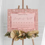 Rose Gold Wedding Order Of The Day Sign, thumbnail 3 of 5