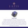 Square Cushion Lapis Lazuli Gold Plated Necklace, thumbnail 3 of 5