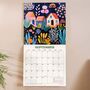 2026 Wall Calendar | Folk Plantscapes | Sunday Start, thumbnail 2 of 4