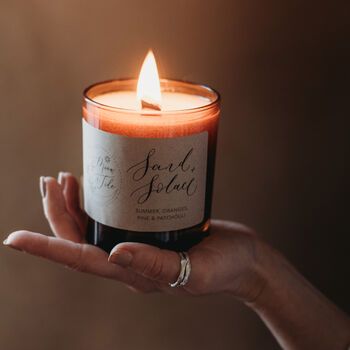 Wooden Crackle Wick Sand And Solace Gift Candle, 8 of 10