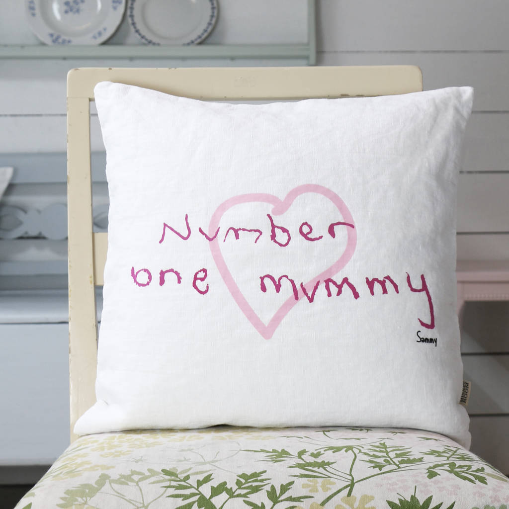 Personalised Mothers Day Linen Cushion For Mum By Minna's room