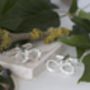 Silver Infinity Twig Cufflinks, thumbnail 3 of 3