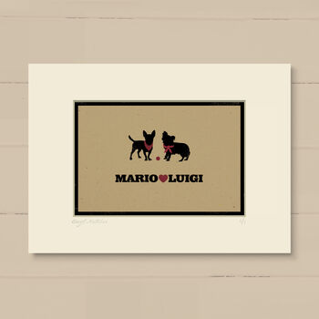 Personalised Cat And Dog Breed Print For Two Pets, 6 of 12